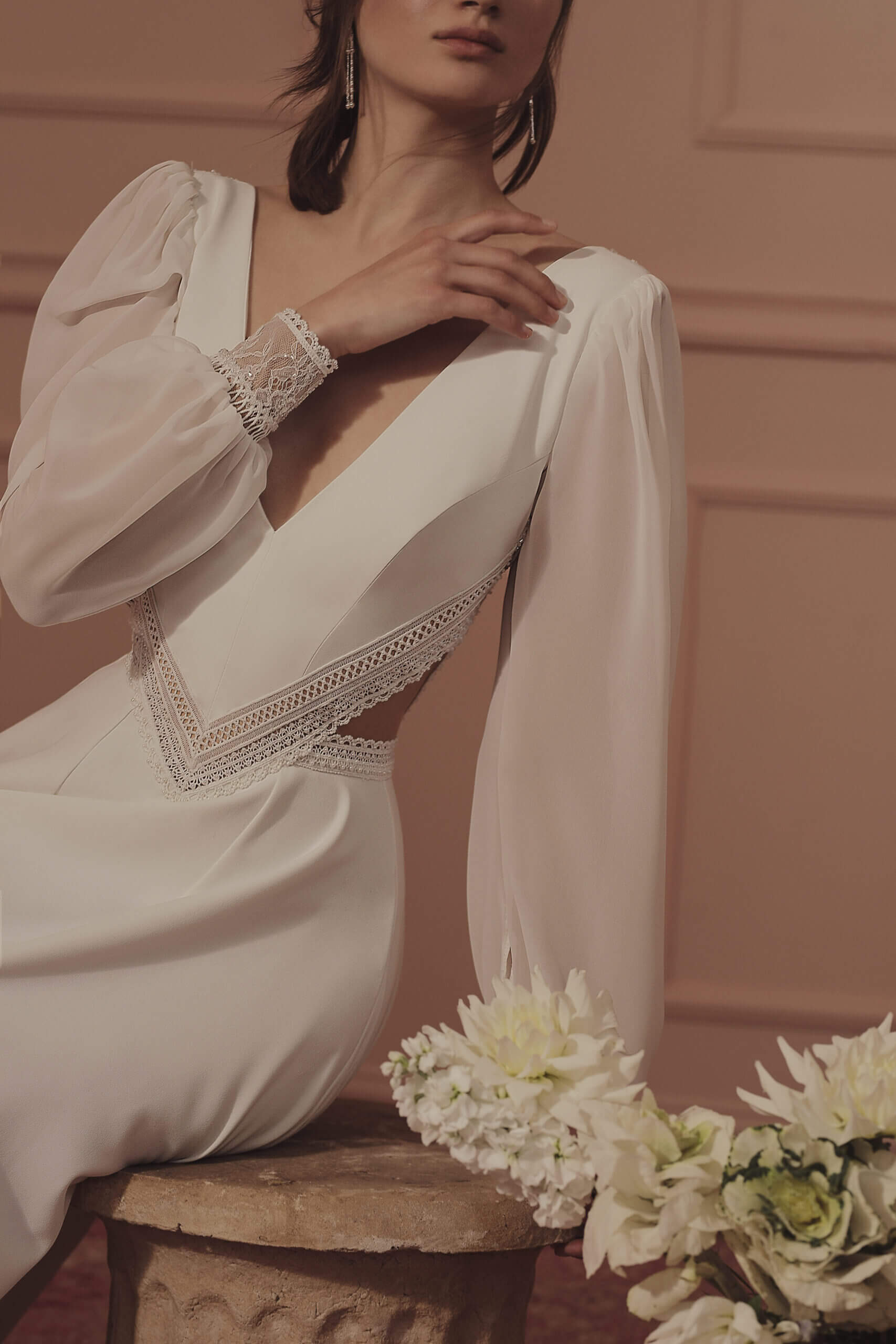 שמלת כלה חלקה